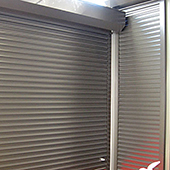 roller shutters in factory installation