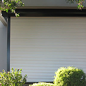 roller shutters on home entertainment area