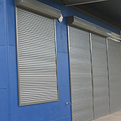 roller shutters on factory